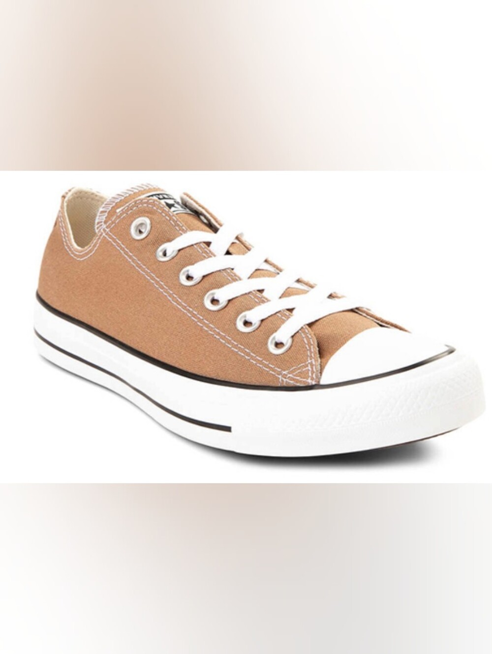 Converse Chuck Taylor All Star Low-Top Sneakers-Hot Tea- Size M8 W10 Used Great
